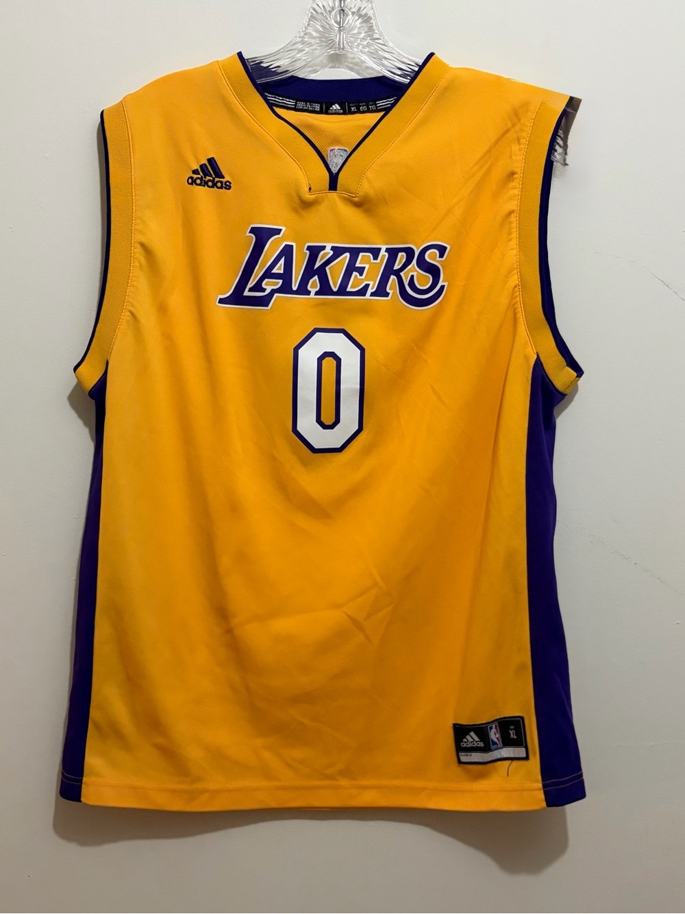 Vintage Adidas Los Angeles Lakers Nick Young Jersey Mens Size XL